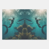 Set aus 3 Überziehpapier Geschenkpapier Set (Vorderseite 2)