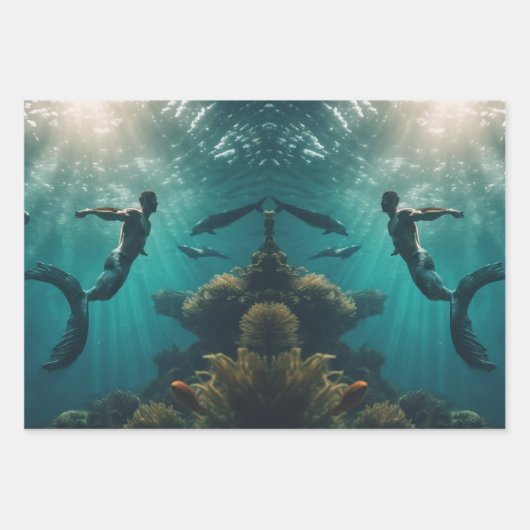 Set aus 3 Überziehpapier Geschenkpapier Set (Vorderseite 2)