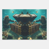 Set aus 3 Überziehpapier Geschenkpapier Set (Vorderseite)