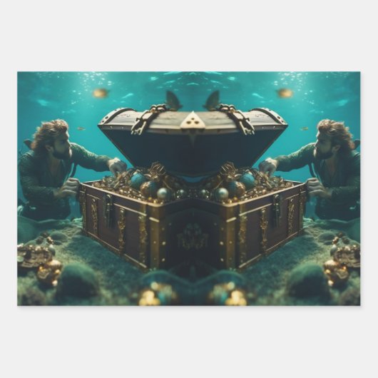 Set aus 3 Überziehpapier Geschenkpapier Set (Vorderseite)