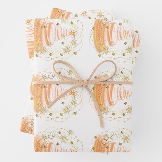 Set aus 3 Überziehpapier Geschenkpapier Set (Beispiel)