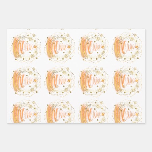 Set aus 3 Überziehpapier Geschenkpapier Set (Vorderseite)