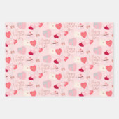 Set aus 3 Überziehpapier Geschenkpapier Set (Vorderseite 2)