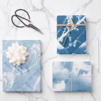 Set aus 3 Überziehpapier Geschenkpapier Set