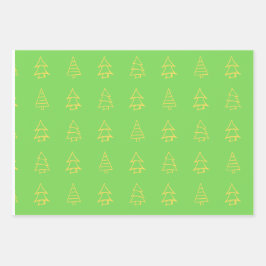 Set aus 3 Überziehpapier Geschenkpapier Set