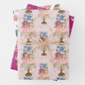 Set aus 3 Überziehpapier Geschenkpapier Set (Beispiel)