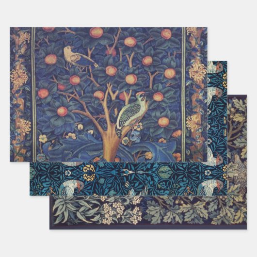 Set aus 3 Überziehpapier Geschenkpapier Set (Set)