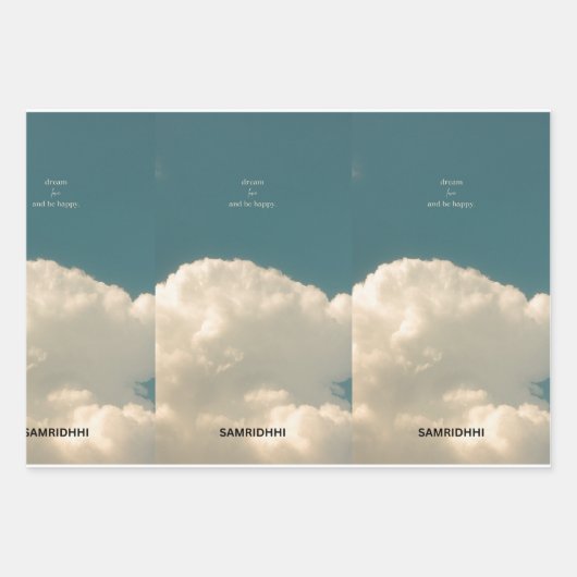 Set aus 3 Überziehpapier Geschenkpapier Set (Vorderseite)