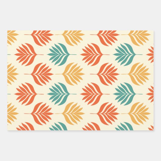 Set aus 3 Überziehpapier Geschenkpapier Set (Vorderseite 3)