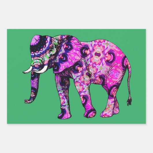 Set aus 3 Überziehpapier Geschenkpapier Set (Vorderseite 3)