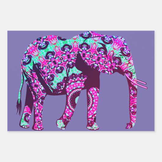 Set aus 3 Überziehpapier Geschenkpapier Set (Vorderseite 2)