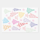 Set aus 3 Überziehpapier Geschenkpapier Set (Vorderseite 2)