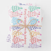 Set aus 3 Überziehpapier Geschenkpapier Set (Beispiel)