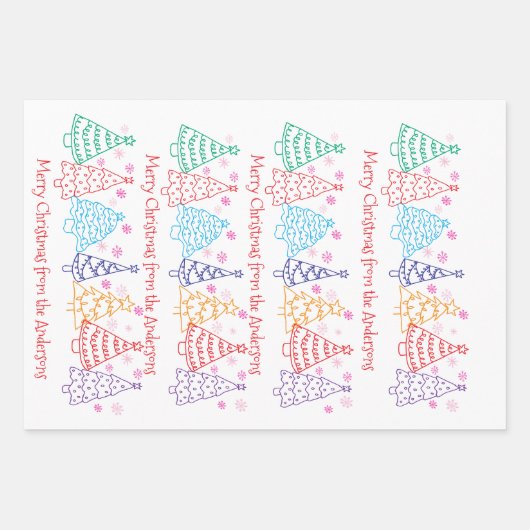 Set aus 3 Überziehpapier Geschenkpapier Set (Vorderseite)