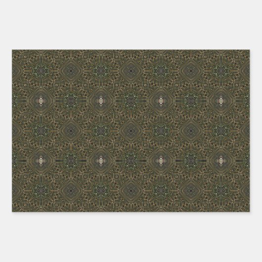 Set aus 3 Überziehpapier Geschenkpapier Set (Vorderseite 2)