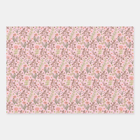 Set aus 3 Überziehpapier Geschenkpapier Set (Vorderseite 2)