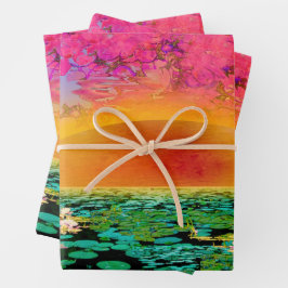 Set aus 3 Überziehpapier Geschenkpapier Set