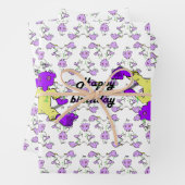 Set aus 3 Überziehpapier Geschenkpapier Set (Beispiel)