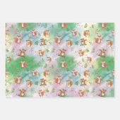 Set aus 3 Überziehpapier Geschenkpapier Set (Vorderseite 3)