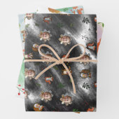 Set aus 3 Überziehpapier Geschenkpapier Set (Beispiel)