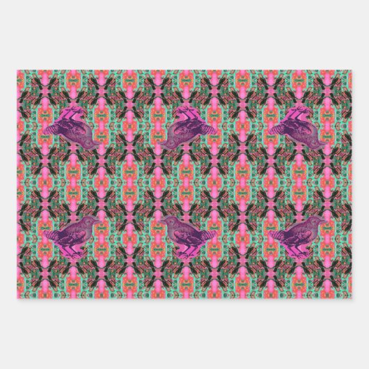 Set aus 3 Überziehpapier Geschenkpapier Set (Vorderseite)