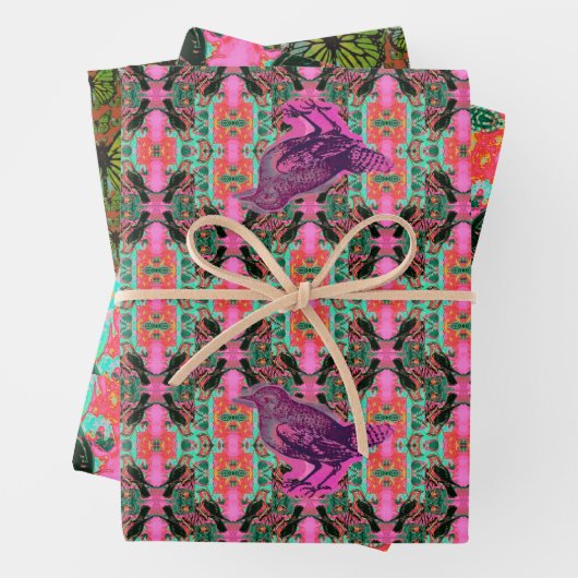 Set aus 3 Überziehpapier Geschenkpapier Set (Beispiel)