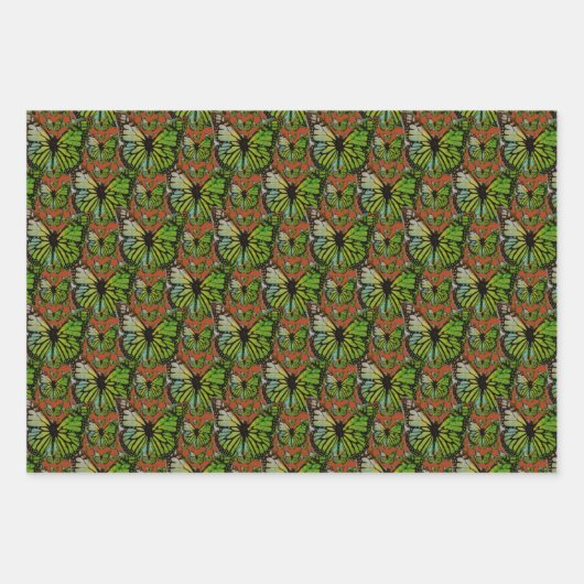 Set aus 3 Überziehpapier Geschenkpapier Set (Vorderseite 3)