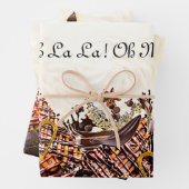 Set aus 3 Überziehpapier Geschenkpapier Set (Beispiel)