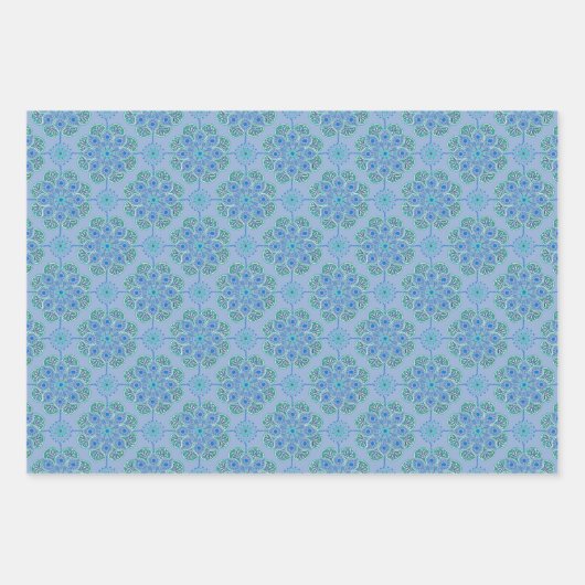 Set aus 3 Überziehpapier Geschenkpapier Set (Vorderseite 3)