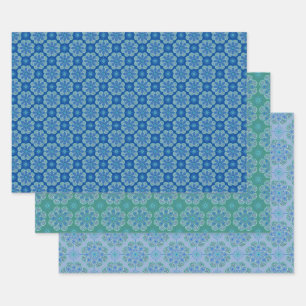 Set aus 3 Überziehpapier Geschenkpapier Set