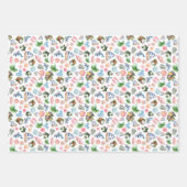 Set aus 3 Überziehpapier Geschenkpapier Set (Vorderseite 2)