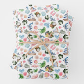 Set aus 3 Überziehpapier Geschenkpapier Set (Beispiel)