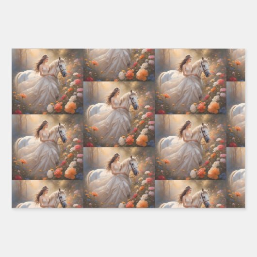 Set aus 3 Überziehpapier Geschenkpapier Set (Vorderseite 3)