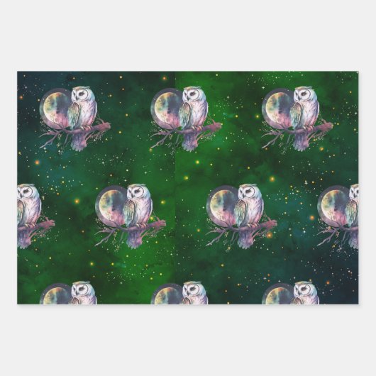 Set aus 3 Überziehpapier Geschenkpapier Set (Vorderseite 3)