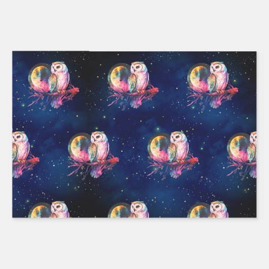 Set aus 3 Überziehpapier Geschenkpapier Set (Vorderseite 2)