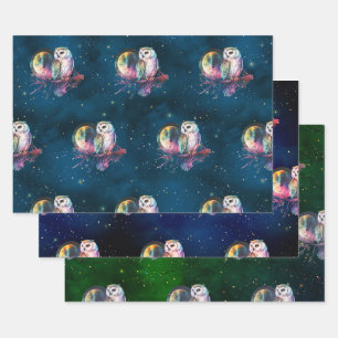 Set aus 3 Überziehpapier Geschenkpapier Set