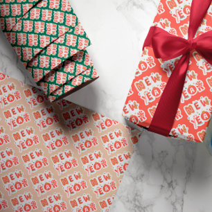 Set aus 3 Überziehpapier Geschenkpapier Set