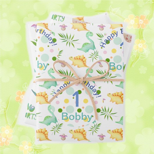 Set aus 3 Überziehpapier Geschenkpapier Set