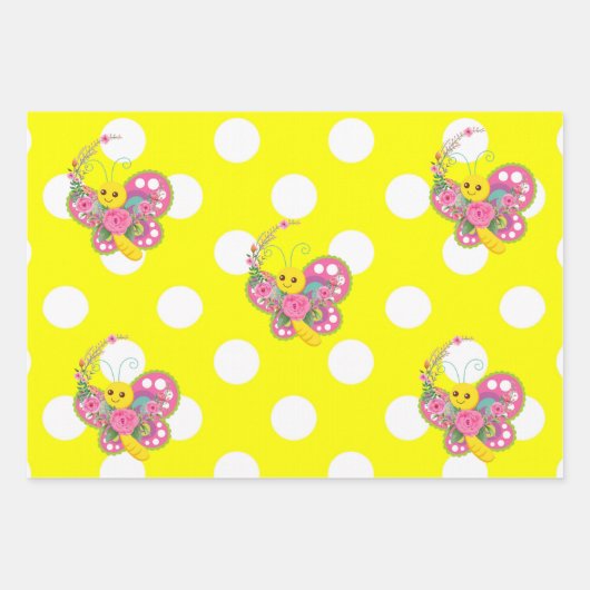 Set aus 3 Überziehpapier Geschenkpapier Set (Vorderseite 3)