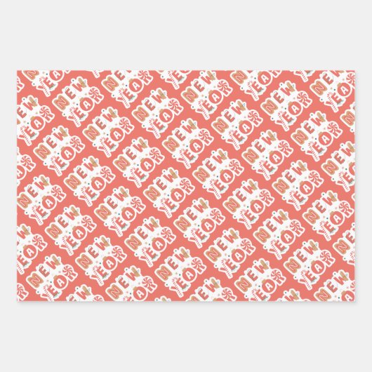 Set aus 3 Überziehpapier Geschenkpapier Set (Vorderseite 3)