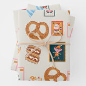 Set aus 3 Überziehpapier Geschenkpapier Set (Beispiel)