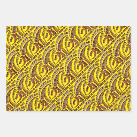 Set aus 3 Überziehpapier Geschenkpapier Set (Vorderseite 3)