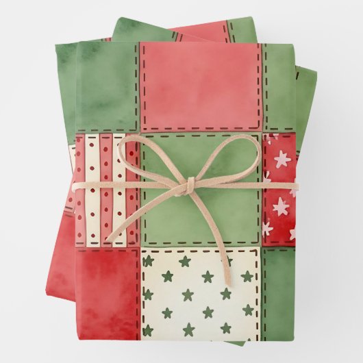 Set aus 3 Überziehpapier Geschenkpapier Set (Beispiel)