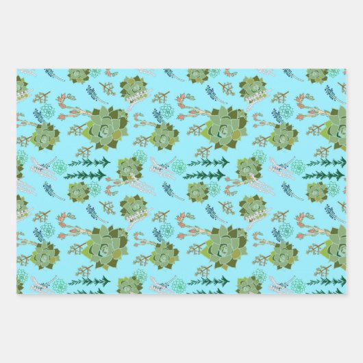 Set aus 3 Überziehpapier Geschenkpapier Set (Vorderseite 2)