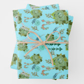 Set aus 3 Überziehpapier Geschenkpapier Set (Beispiel)