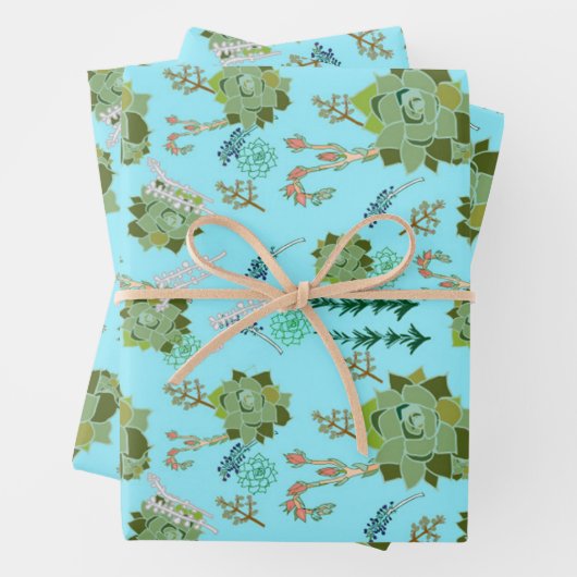 Set aus 3 Überziehpapier Geschenkpapier Set (Beispiel)