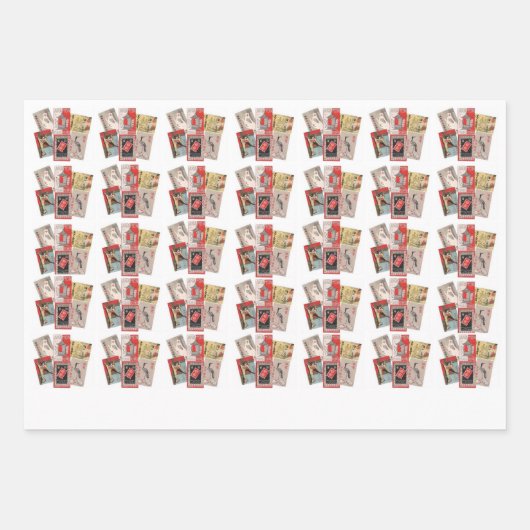 Set aus 3 Überziehpapier Geschenkpapier Set (Vorderseite 2)