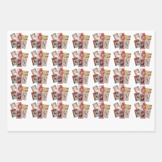 Set aus 3 Überziehpapier Geschenkpapier Set (Vorderseite)