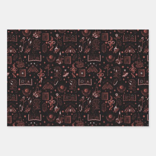 Set aus 3 Überziehpapier Geschenkpapier Set (Vorderseite 2)