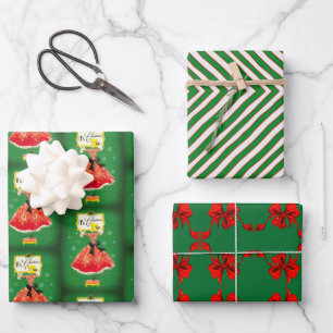 Set aus 3 Überziehpapier Geschenkpapier Set